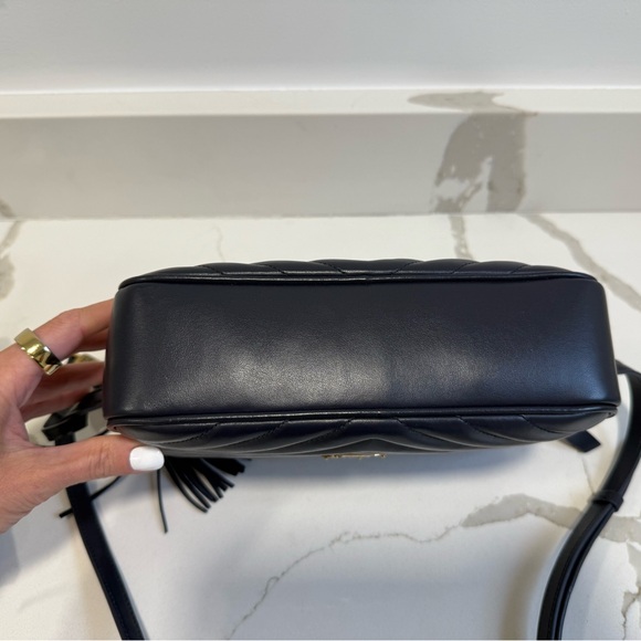 Saint Laurent Black Crossbody Bag with Gold Logo - Picture 6 of 9